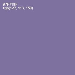 #7F719F - Waterloo  Color Image