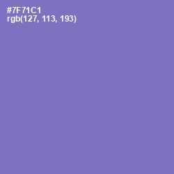 #7F71C1 - Blue Marguerite Color Image