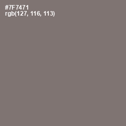 #7F7471 - Tapa Color Image