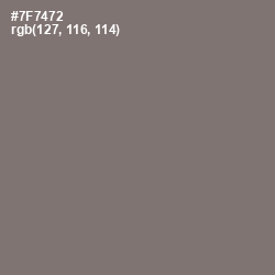 #7F7472 - Tapa Color Image