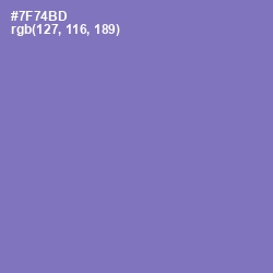 #7F74BD - Deluge Color Image