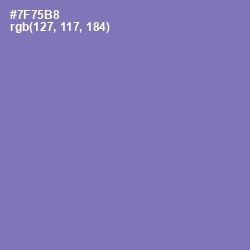 #7F75B8 - Deluge Color Image