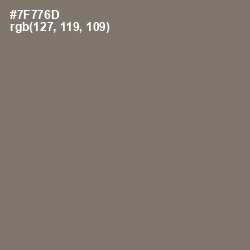 #7F776D - Limed Ash Color Image