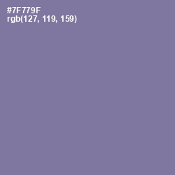 #7F779F - Waterloo  Color Image