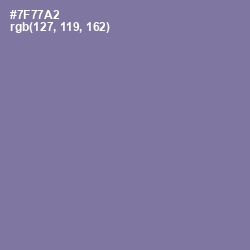 #7F77A2 - Deluge Color Image