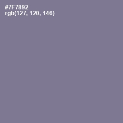 #7F7892 - Waterloo  Color Image