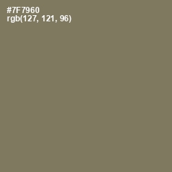 #7F7960 - Limed Ash Color Image