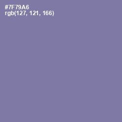 #7F79A6 - Deluge Color Image