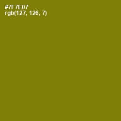 #7F7E07 - Olivetone Color Image