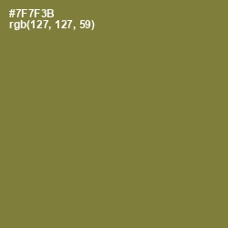 #7F7F3B - Pesto Color Image