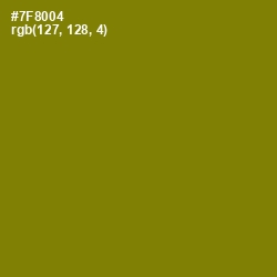 #7F8004 - Trendy Green Color Image