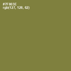 #7F803E - Wasabi Color Image