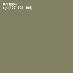 #7F8064 - Flax Smoke Color Image