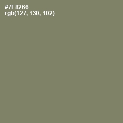 #7F8266 - Flax Smoke Color Image