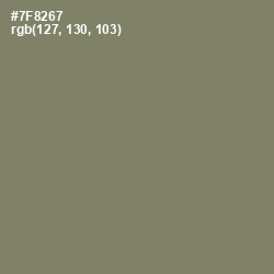 #7F8267 - Flax Smoke Color Image
