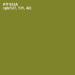 #7F832A - Wasabi Color Image
