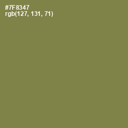 #7F8347 - Glade Green Color Image