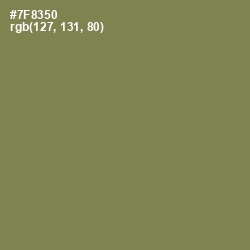 #7F8350 - Glade Green Color Image