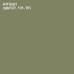 #7F8361 - Flax Smoke Color Image