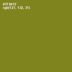 #7F841F - Trendy Green Color Image