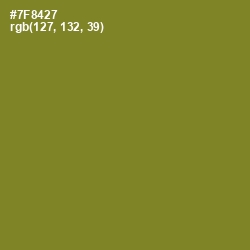 #7F8427 - Wasabi Color Image