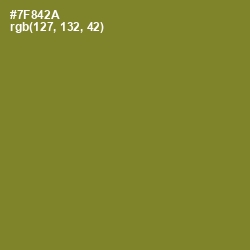 #7F842A - Wasabi Color Image