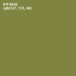 #7F8540 - Glade Green Color Image