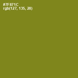 #7F871C - Trendy Green Color Image