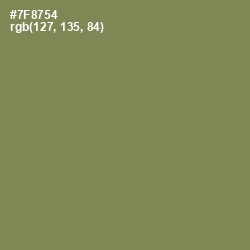 #7F8754 - Glade Green Color Image