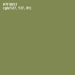 #7F8951 - Glade Green Color Image