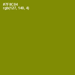 #7F8C04 - Trendy Green Color Image