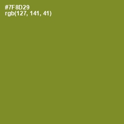 #7F8D29 - Wasabi Color Image