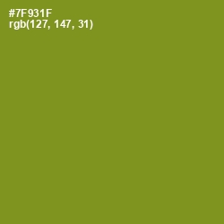 #7F931F - Trendy Green Color Image