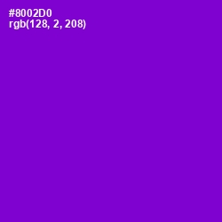 #8002D0 - Electric Violet Color Image