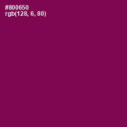 #800650 - Cardinal Pink Color Image