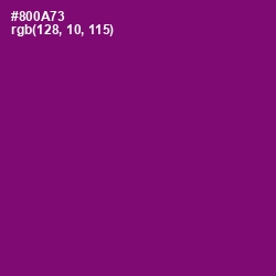 #800A73 - Fresh Eggplant Color Image