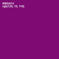 #800A74 - Fresh Eggplant Color Image