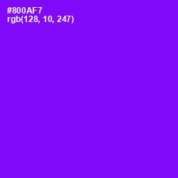 #800AF7 - Electric Violet Color Image