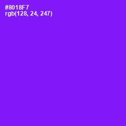 #8018F7 - Electric Violet Color Image