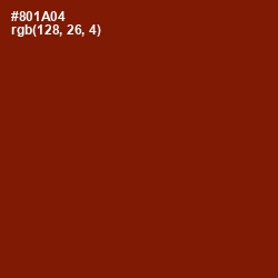 #801A04 - Falu Red Color Image