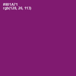 #801A71 - Fresh Eggplant Color Image