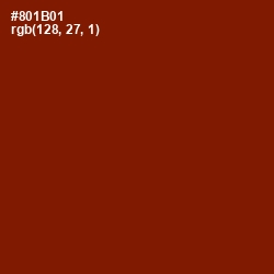 #801B01 - Falu Red Color Image