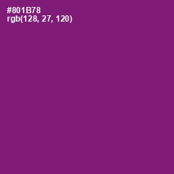 #801B78 - Fresh Eggplant Color Image