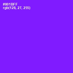 #801BFF - Electric Violet Color Image