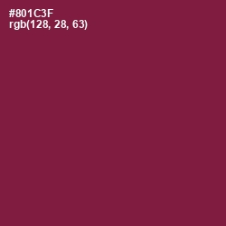 #801C3F - Merlot Color Image