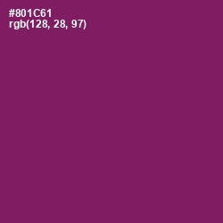 #801C61 - Fresh Eggplant Color Image