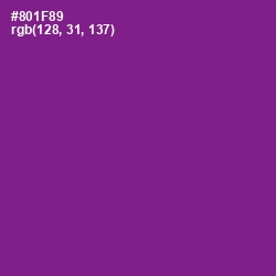 #801F89 - Violet Eggplant Color Image