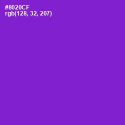 #8020CF - Electric Violet Color Image