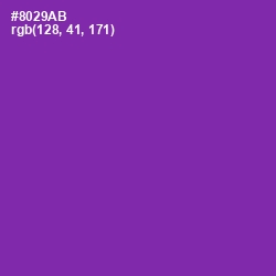 #8029AB - Vivid Violet Color Image