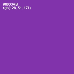 #8033AB - Vivid Violet Color Image